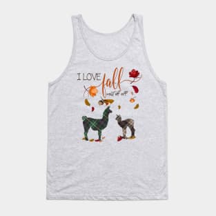 Llama Lovers - I Love Fall Most of All Tank Top